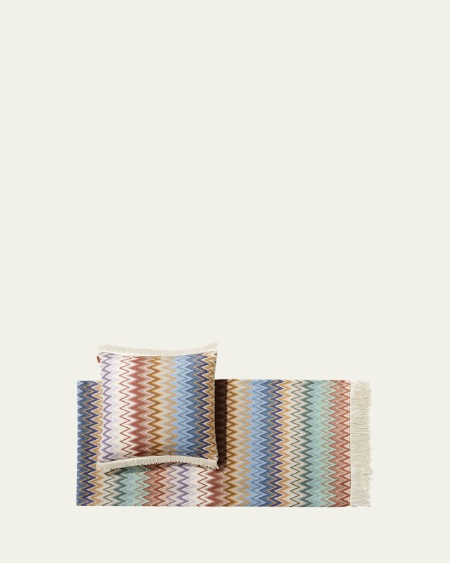 Margot Chevron Fringe Throw Rug